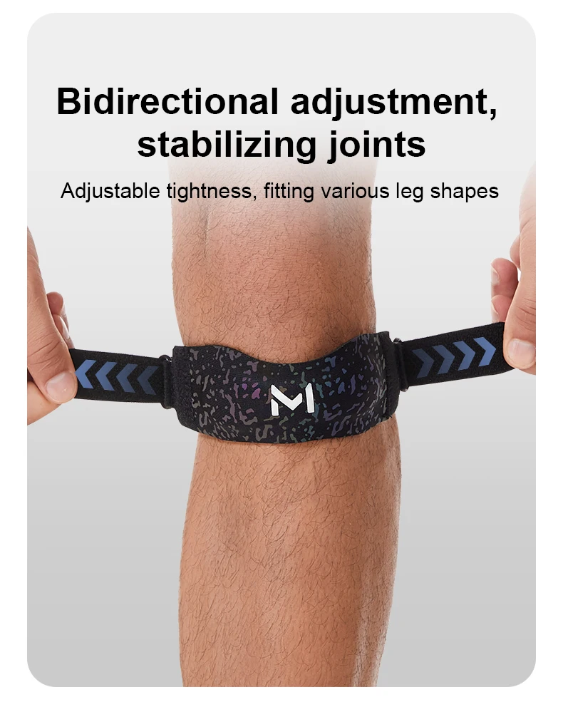 Knee Pas Premium Knie-Patellabänder - Verstellbare Sport-Kniebandage, Patella-Stabilisierungsband Knieunterstützung mit Sicherer Passform – Detail 1