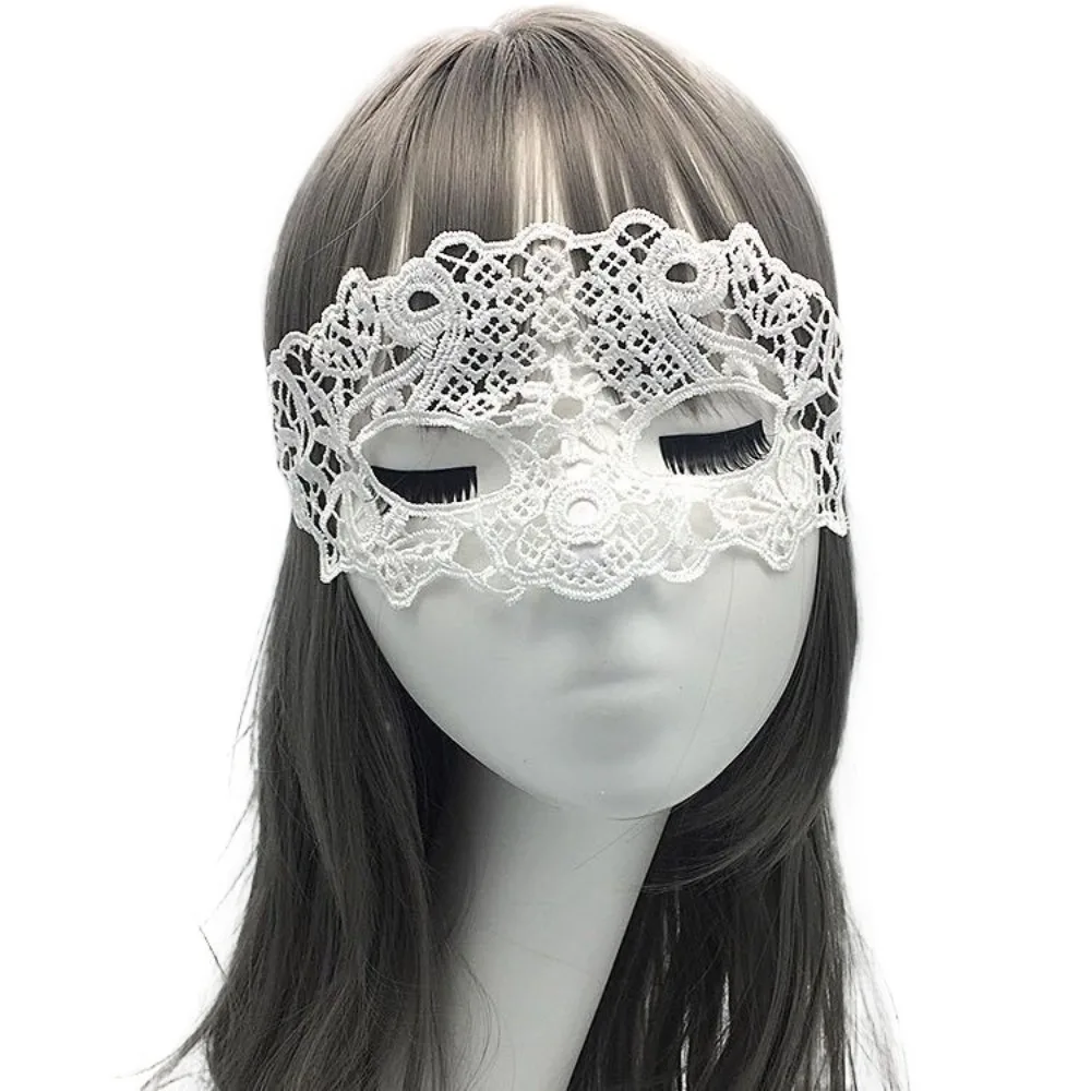 Cute Face Mask Hollow Lace Eye Mask Cosplay Prom Props Fancy Dance Masks Half-face Mask Carnival Venice Mask Nightclub