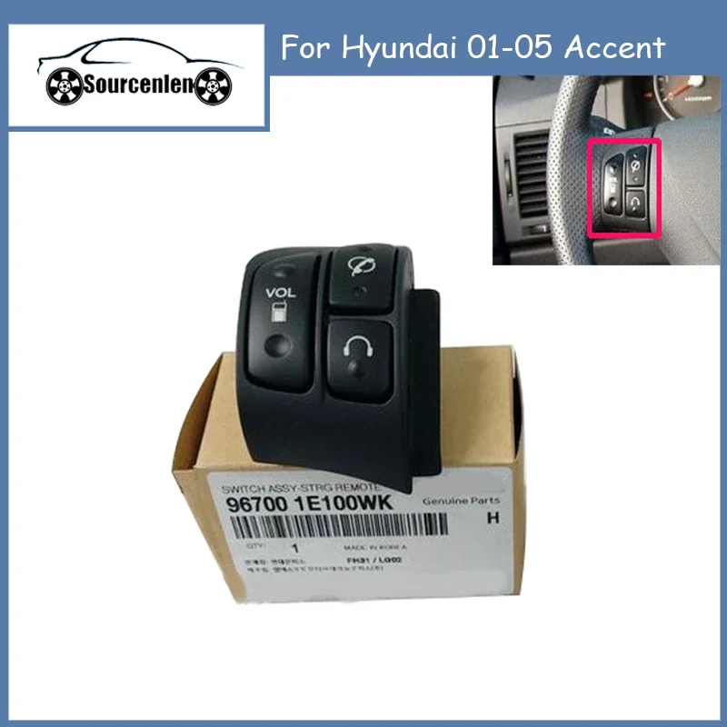 96700-1E100WK Steering Remote Control Switch For Hyundai 01-05 Accent 96700-1E100 96700-1E200