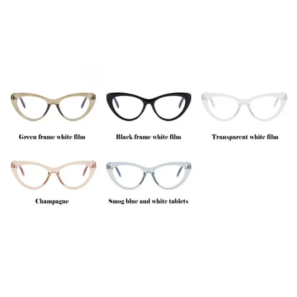 New Vintage Cat Eye Anti-Blue Light Glasses Classic Retro Triangle Frame Women Computer Gaming Eyeglasses Plain Glass Spectacles