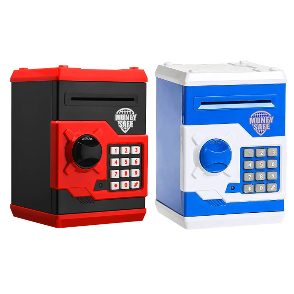 ATM Password Money Box No Battery Cash Saving Safe Deposit Natural Resin Multi-function Flash Indication Kid Surprise Gifts