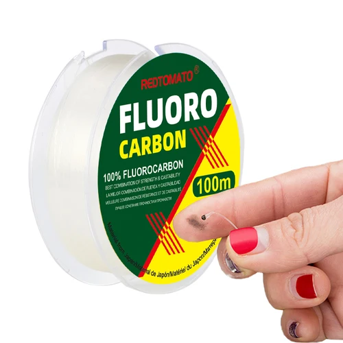 Imagen 2 del producto Línea de pesca de fluorocarbono 100% de 100M, línea de fibra de carbono importada japonesa, línea de hundimiento de monofilamento de 1-30kg, productos de pesca de mar