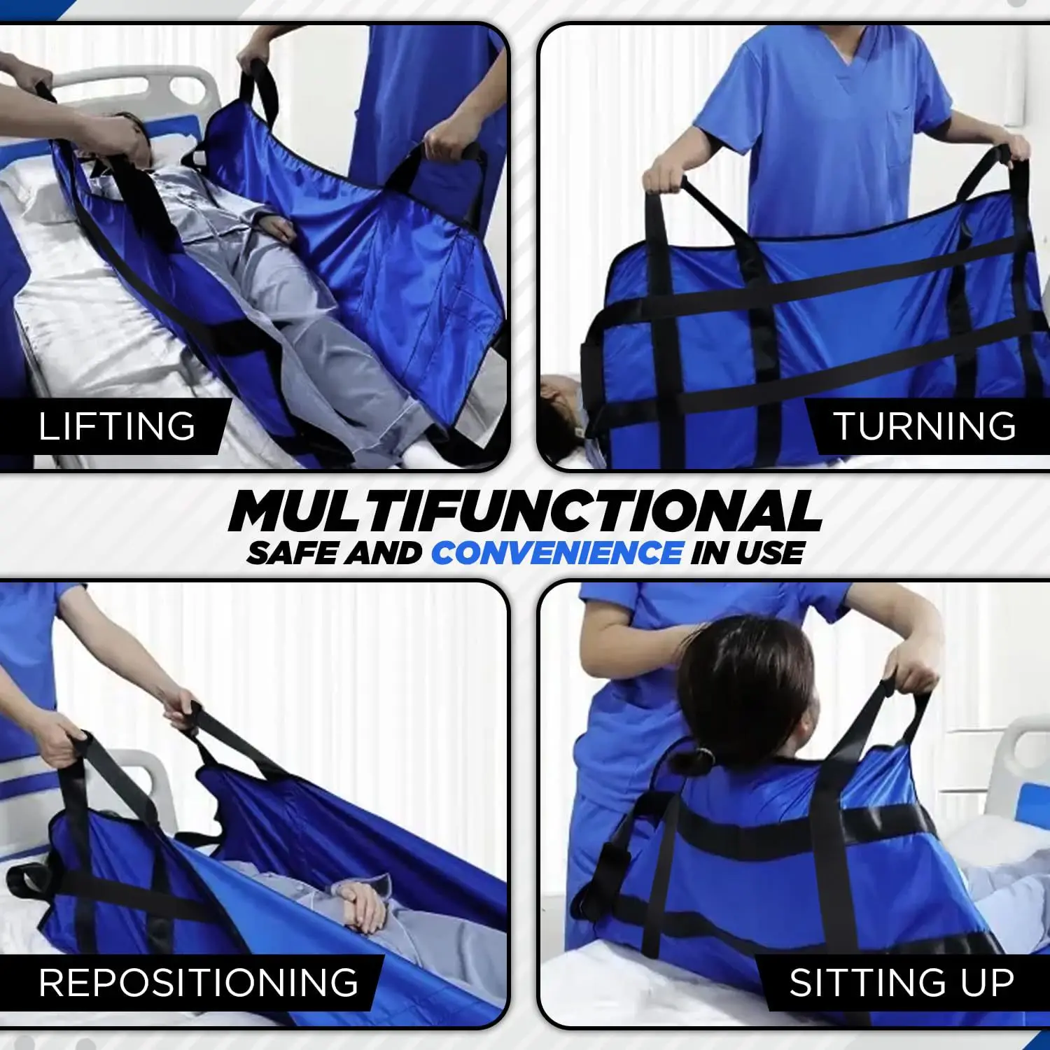 

Upgraded Paralysis Patient Moving Aid Bedridden Elderly Lifting Disabled Care Waist Support Belt