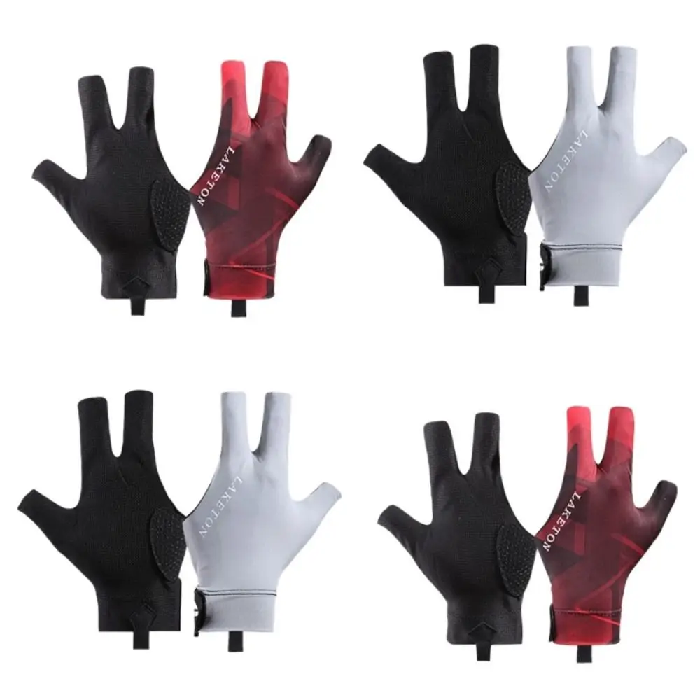 High Quality Half Finger Billiards Gloves Breathability Thin Snooker Gloves Elastic Antiskid Nine Ball Gloves