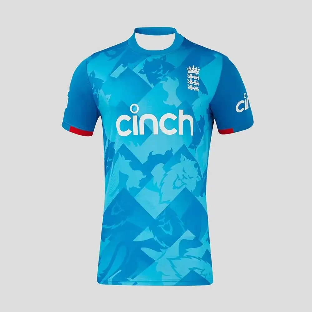 2026 England Cricket Men's and Women's Short Sleeve Jersey Limited Edition T-Shirt Sweat-absorbing Quick-drying Training T-Shirt