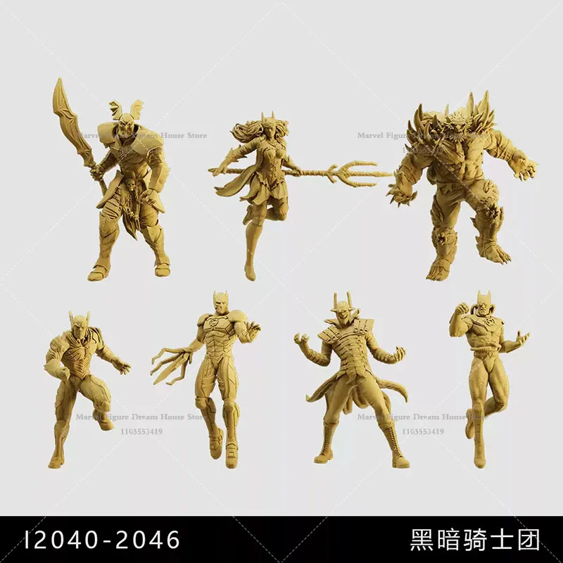 

1/64 1/43 1/35 Scale Miniature Scene Dolls Unpanited White Figure Mini Female/Male Model The Dark Multiverse Darkened Hero
