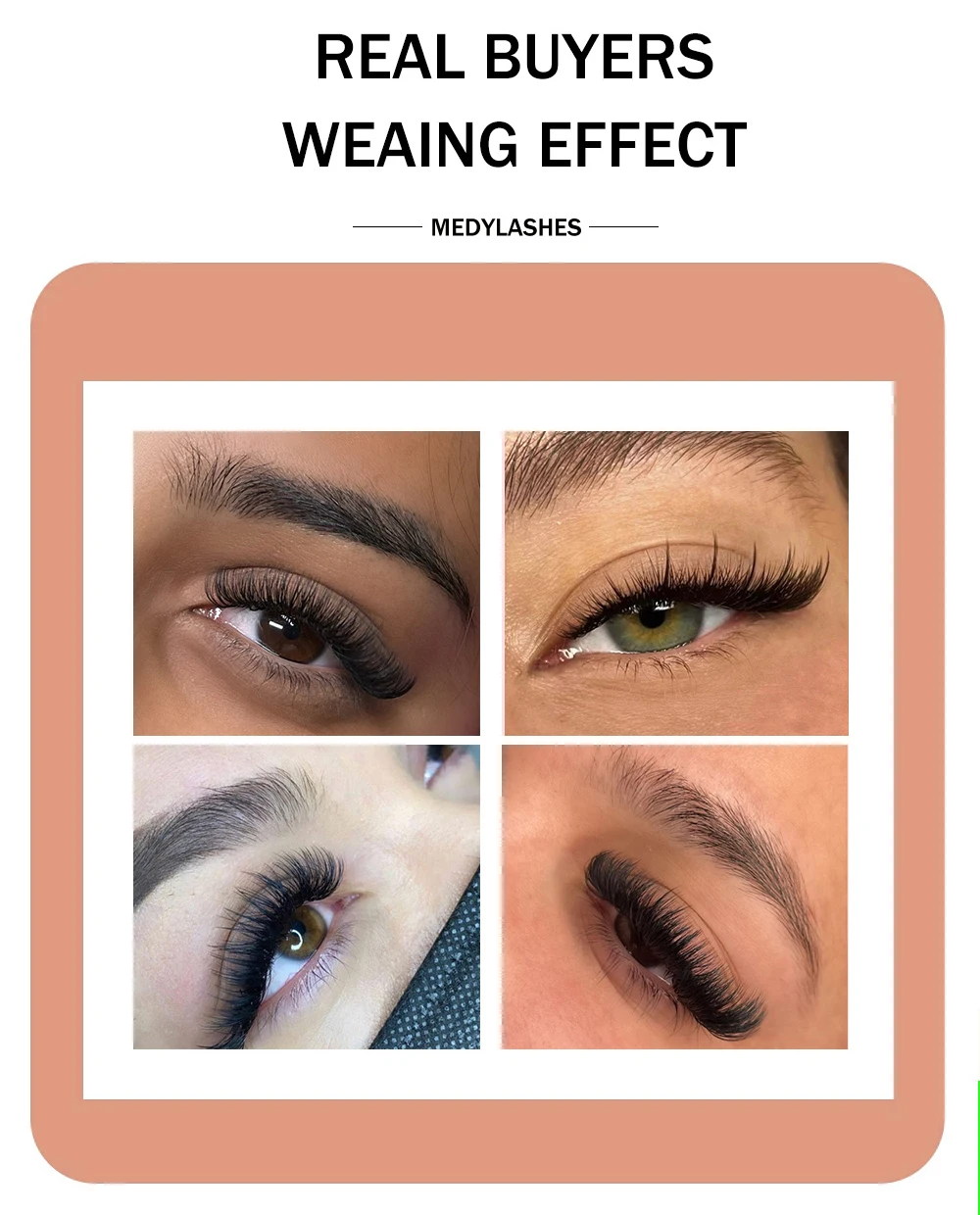 12 Reihen Einzelne Wimpernverlängerungen C/D/CC/DD Curl 8-20mm Volumen Matt Kaschmir Professionelle Wimpern für Schönheitssalons – Detail 10
