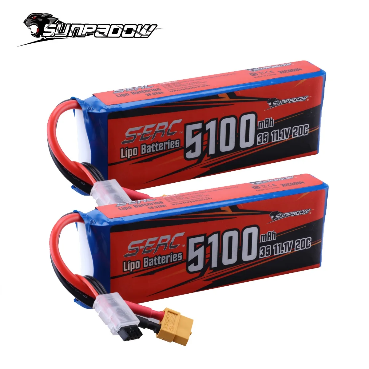 

Sunpadow 3S Lipo аккумулятор 5100 мАч 11,1 В 20C с разъемом XT60 для радиоуправляемого самолета, квадрокоптера, вертолета, дрона, модели FPV, гоночного хобби