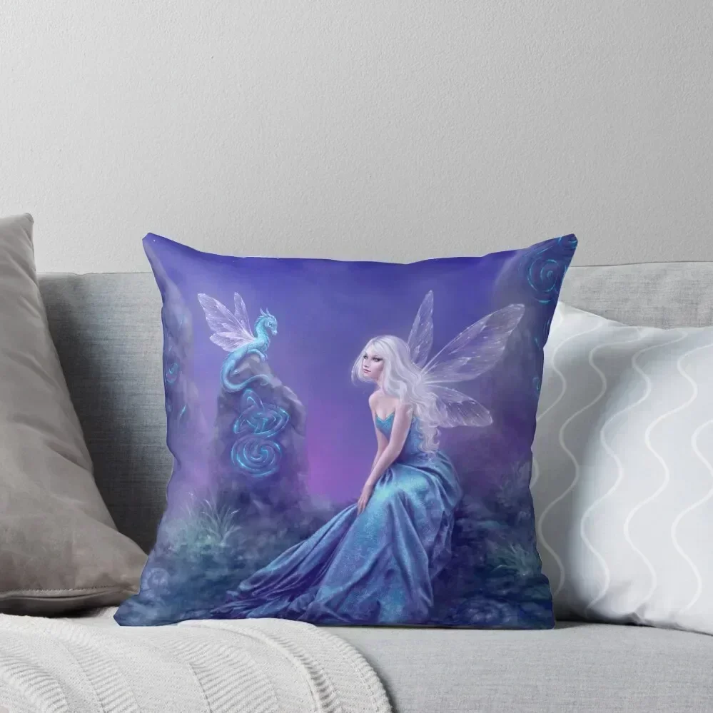 Luminescent Fairy & Dragon Art Throw Pillow Sofa Cushions Covers Custom Cushion Sofa Cushions pillow