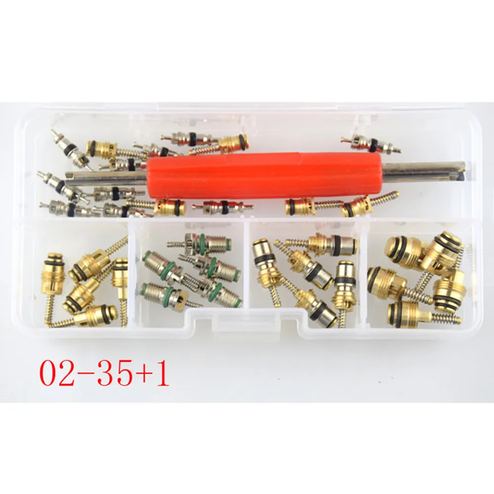 Car AC  Valve Core Car  Conditioning Valves  R12  R134A  Automotive A/C Valve Stem Cores Brass R134A ac schrader Stems