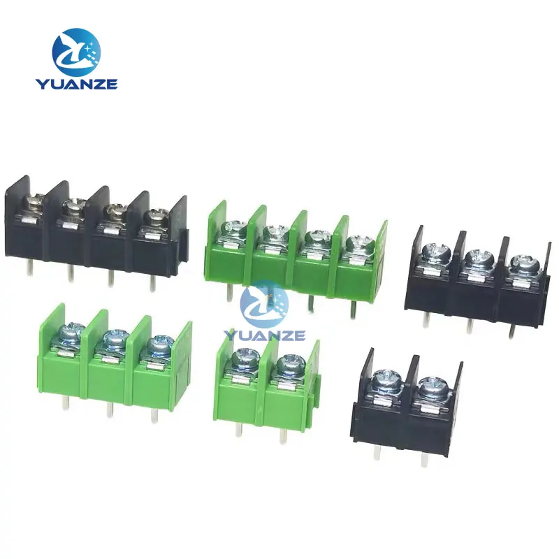 10pcs/lot KF7.62 Barrier Terminal Block 300V/20A 2P/3P/4P 7.62mm Stitchable PCB Terminal Connector Straight-Pin Terminal Blocks