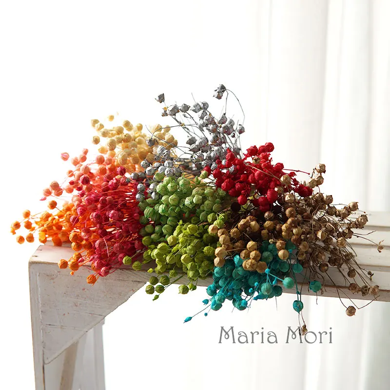 5 جرام/ملون محفوظ الكتان الفول الطبيعي الزهور الحقيقية المجففة الشموع المعطرة الايبوكسي اليدوية DIY بها بنفسك المواد ديكور المنزل