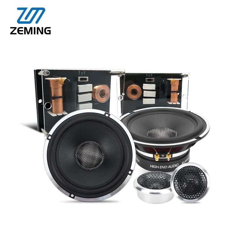 

Component Car Speaker Set 6.5 Inch Fit Universal Car Clear Sound Quality 2-Way Component Car Speaker