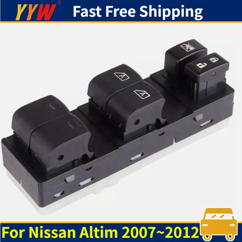 

Electric Power Window Master Switch Compatible With 2007 2008 2009 2010 2011 2012 Nissan Altima Replace 25401ZN50C Driver Side