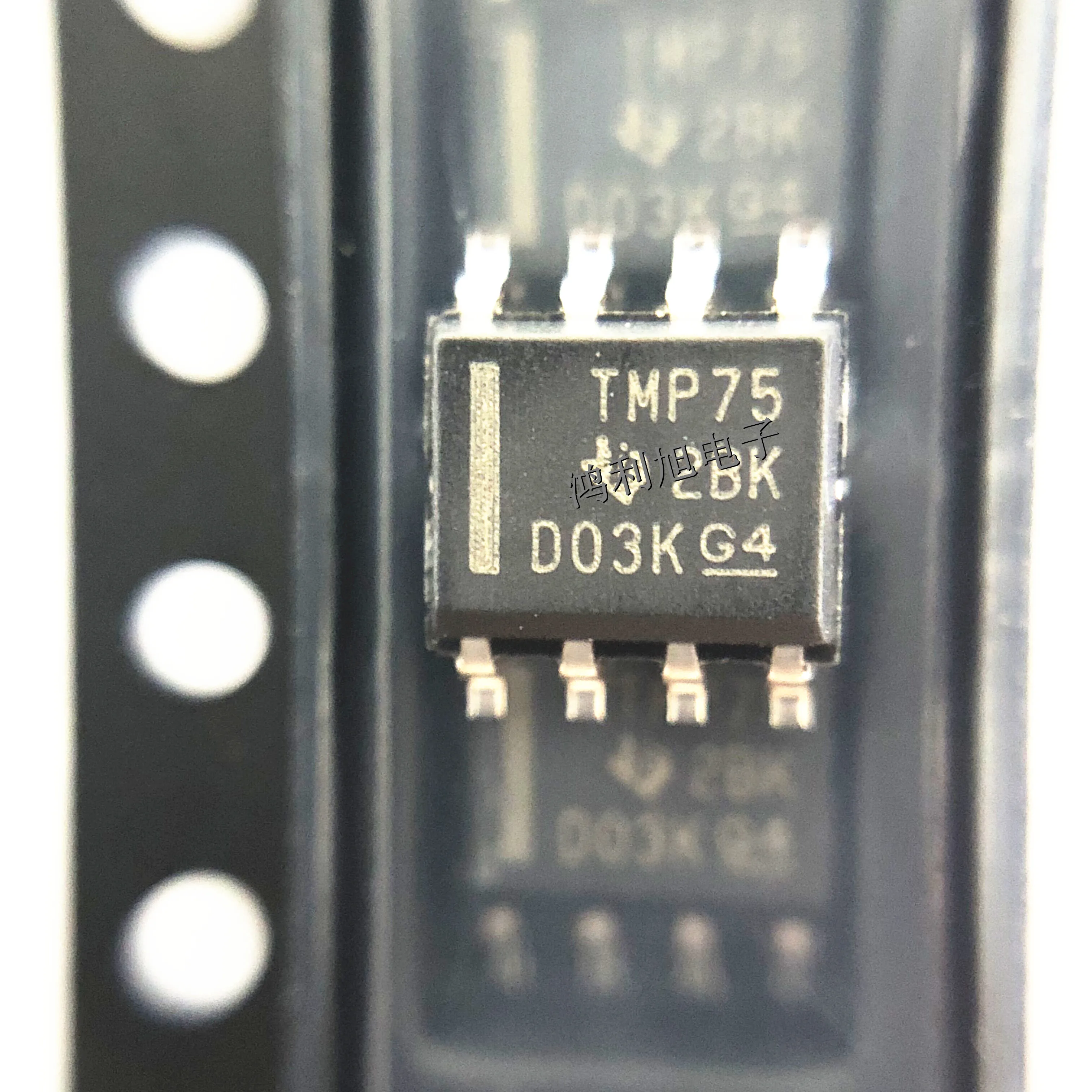 Sensor Digital de temperatura TMP75AIDR, serie TMP75, 2 cables, I2C, SMBus, 8 pines, SOIC T/R, 10 unidades por lote