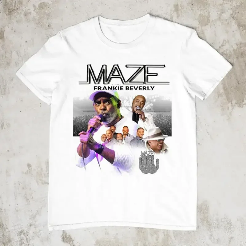 NEW Maze featuring Frankie Beverly  S 2345XL White T Shirt AL03