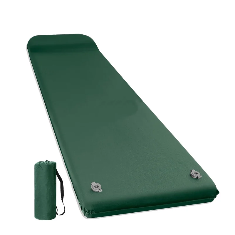 Camping Portable Memory Foam Air Mattress Sleeping Pad Self-inflating with Pillow for Hiking Backpack Traveling