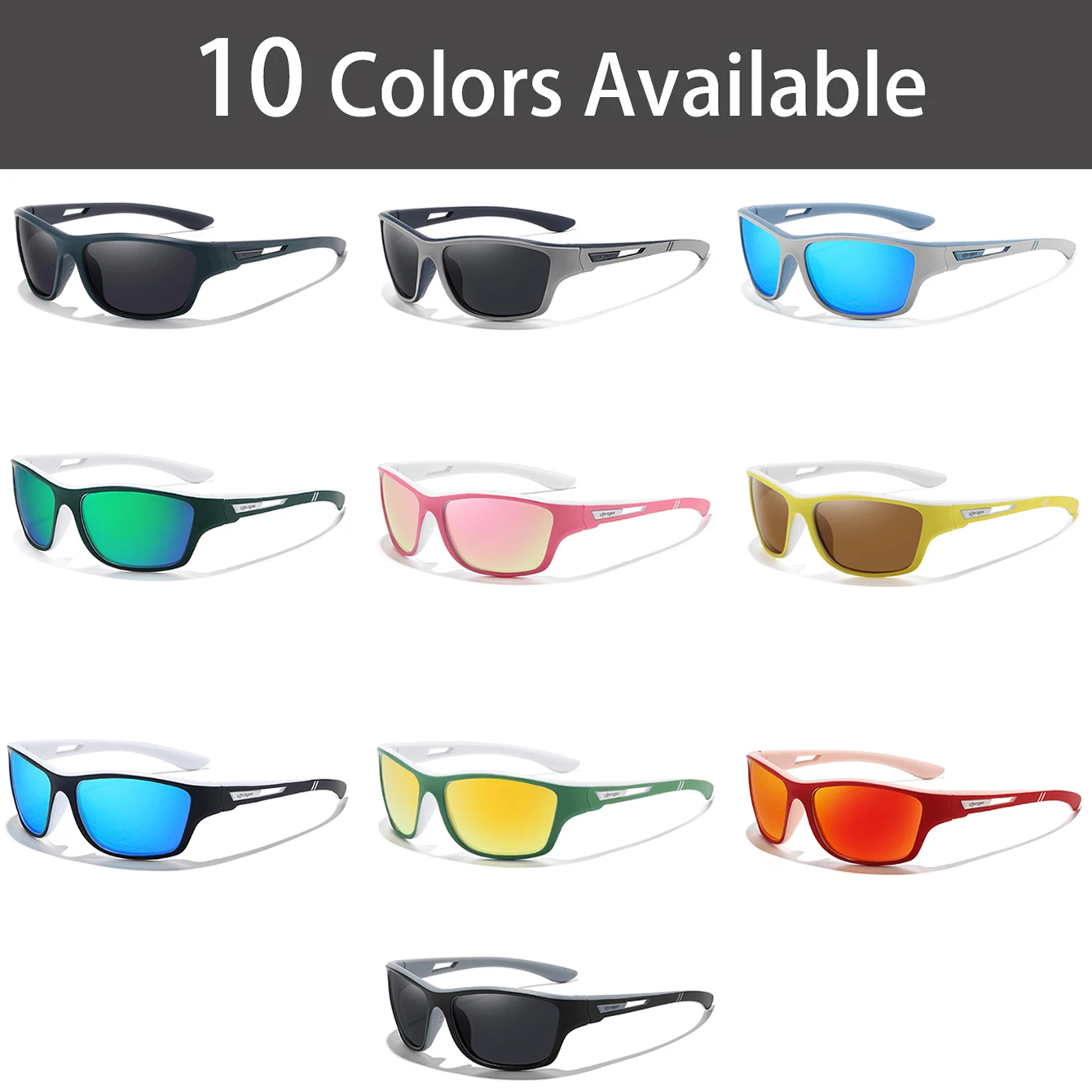 نظارات شمسية LOISRUBY Polaring Lenses لركوب الدراجات مع حماية من الأشعة فوق البنفسجية 400 للرجال والنساء في الهواء الطلق والقيادة والمشي لمسافات طويلة وصيد الأسماك