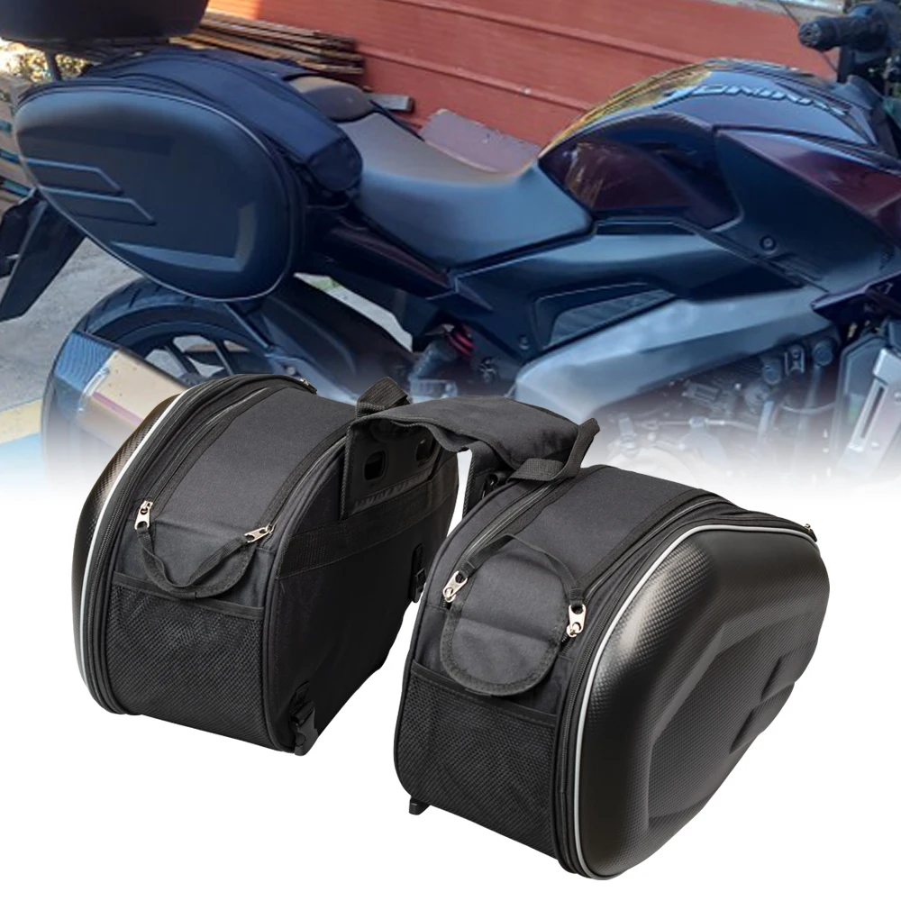 

Motorcycle Racing Race Waterproof Saddle BagMoto Helmet Universal Travel Bags For BMW KAWASAKI YAMAHA Honda Suitcase Saddlebags