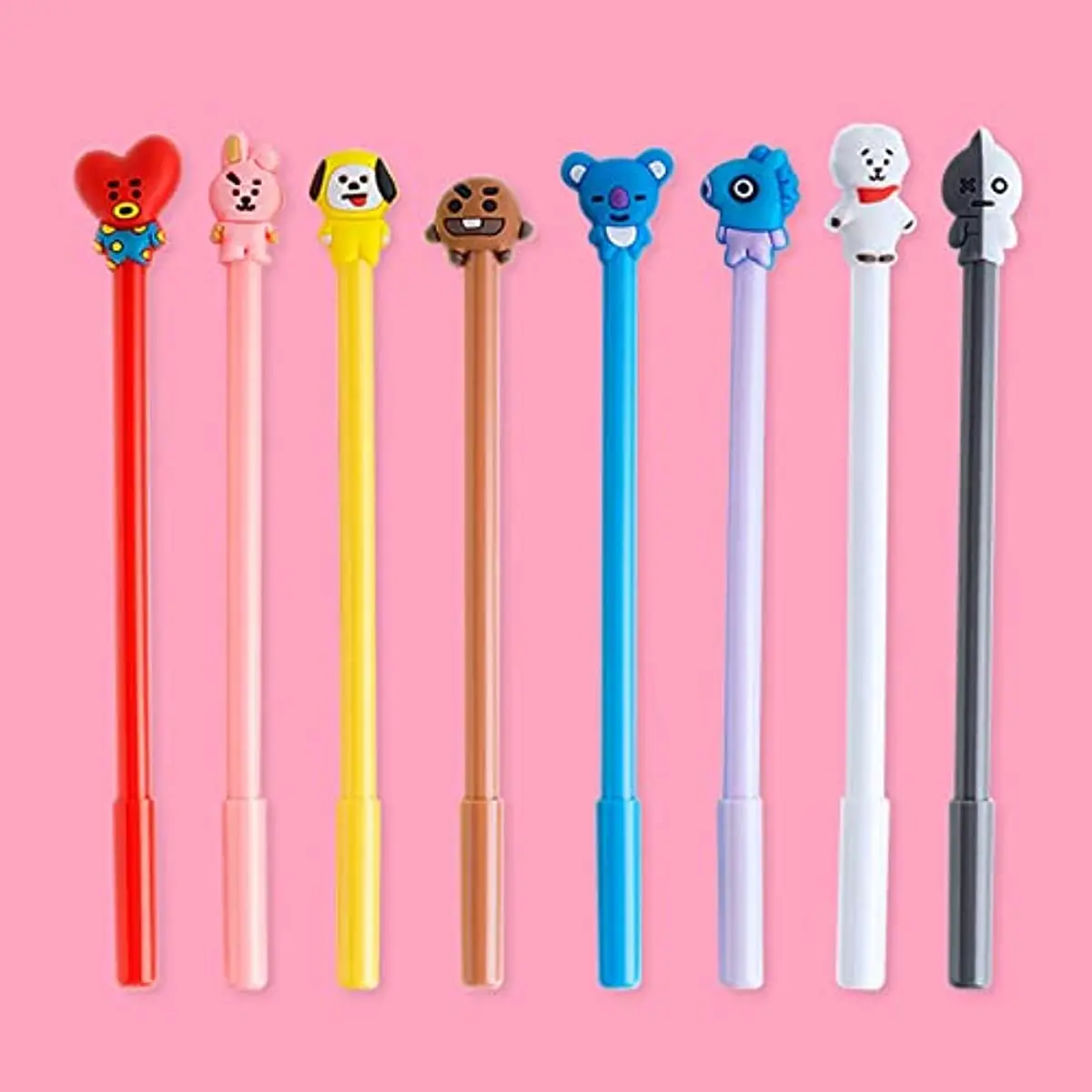 canetas animais dos desenhos animados cute cartoon gel canetas meninos meninas adequado para ferramentas de escrita kawaii school supplies papelaria 24 pcs 01