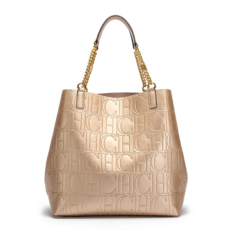 

Classic Solid Color Tote, Vegan Leather Bucket Bag for Women, Spacious Versatile Shoulder Bag, Timeless Work To Evening Purse