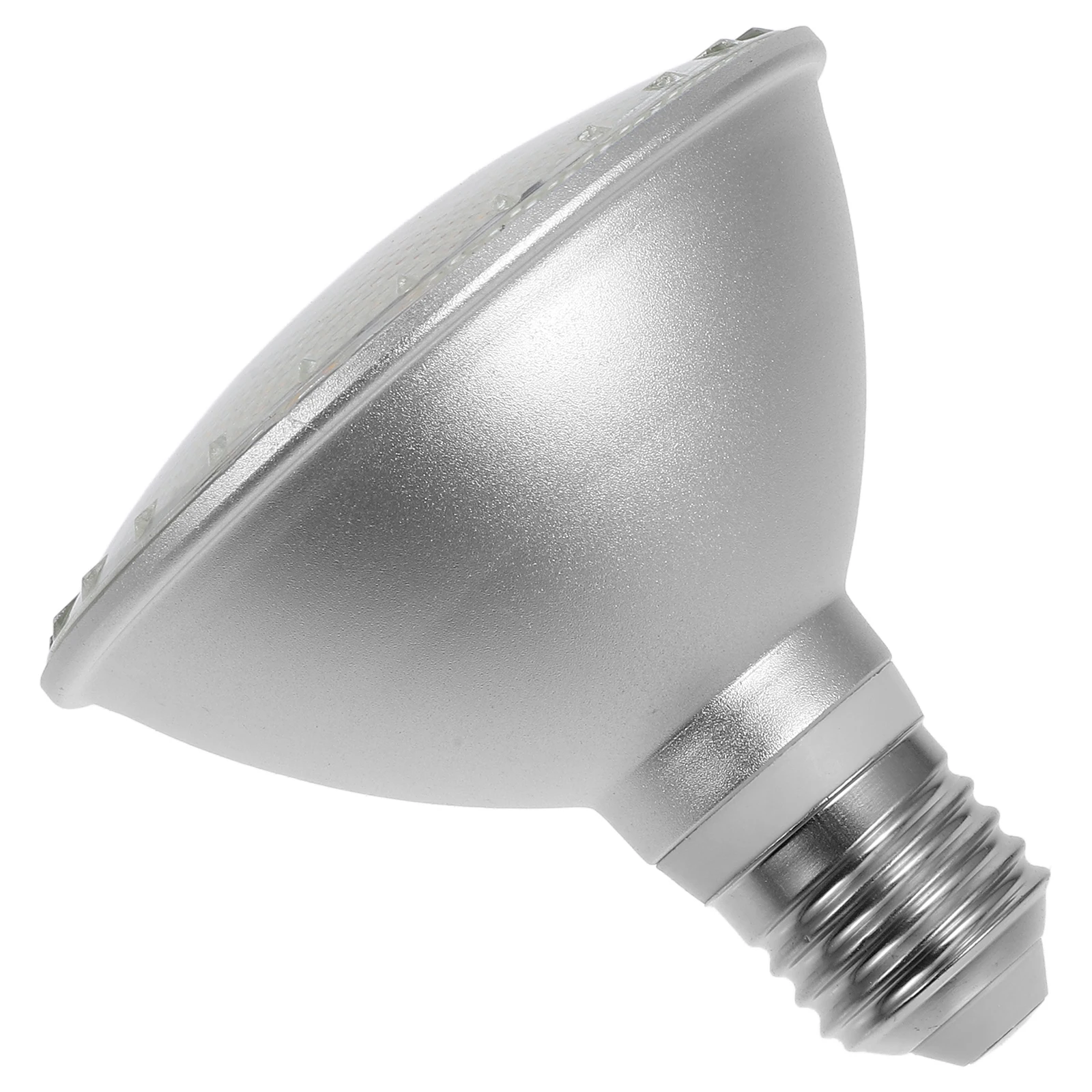 

PAR30 LED Spotlight Bulb 12W Base Waterproof Outdoor Silver Aluminum Energy Efficient Long Lifespan