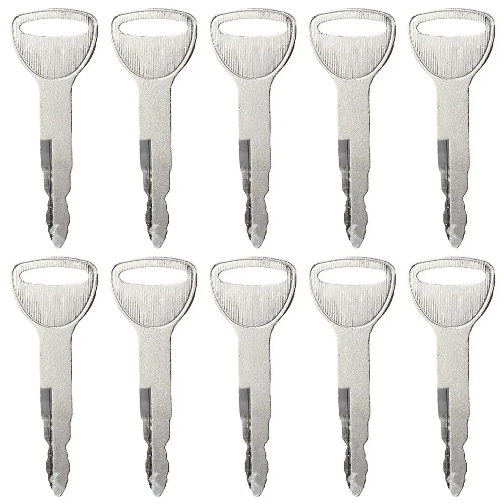 

10Pcs Metal Ignition Keys Car Assessories Parts Silver Key Key Replacement for Harvester