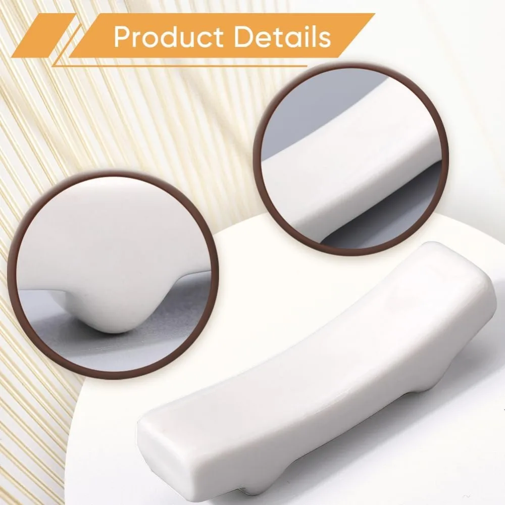 12Pcs Chopstick Rest White Japanese Porcelain Chopsticks Holder Ceramic Chinese Dinner Spoon Fork Brush Pen Stand Rack Set view 6