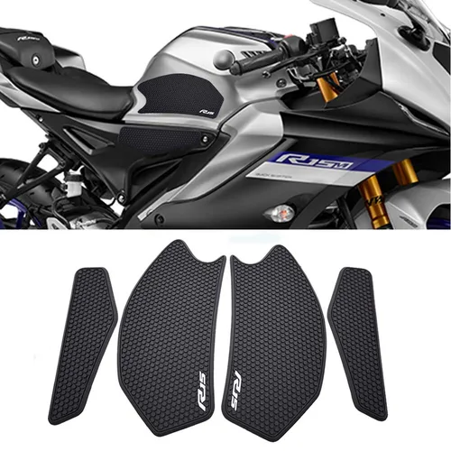 Almohadilla antideslizante para depósito de motocicleta, pegatinas de protección, almohadillas de tanque laterales para YZF-R15 R15 V4 R15M