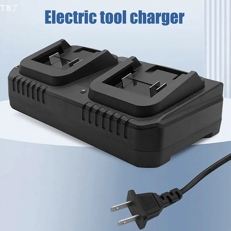 Rapid 2-Way Lithium Battery Charger for 18V 21V Makita Battery; EU/US Plug-In; Compatible with BL1415/1815/1830/1850 Models