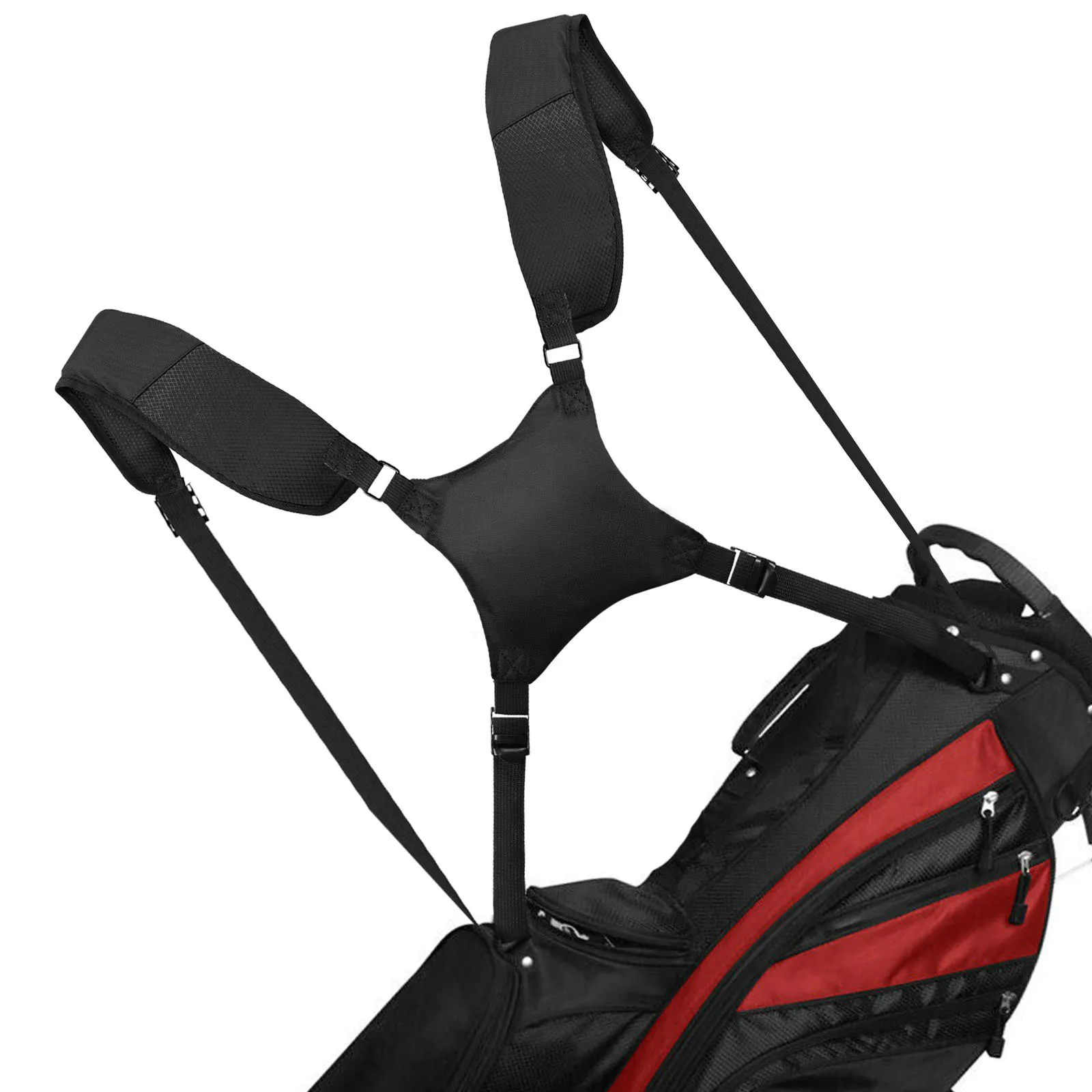 Borsa per mazze da golf da esterno con tracolla regolabile e accessori per tracolla per zaino