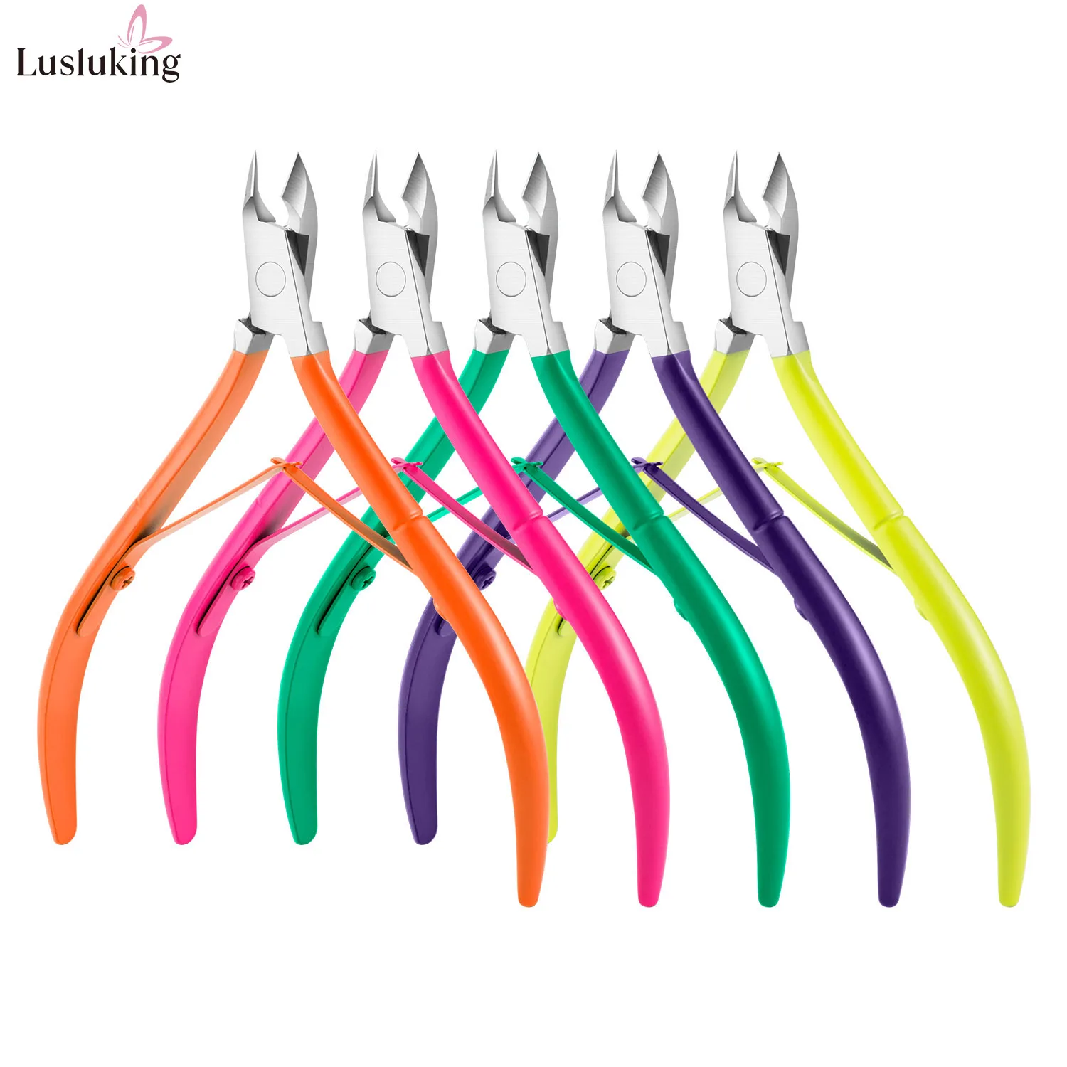 Sharp Stainless Steel Cuticle Nippers Dead Skin Remover Nail Art Scissors for Manicure Pedicure Nail Clippers Trimmer Ergonomic