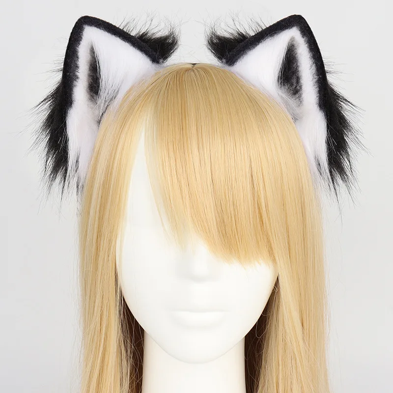 Diadema Sexy con orejas de gato para niña, tocado de orejas de zorro Kawaii, accesorios de Cosplay para fiesta de Halloween, accesorios para el cabello, tocado de aro