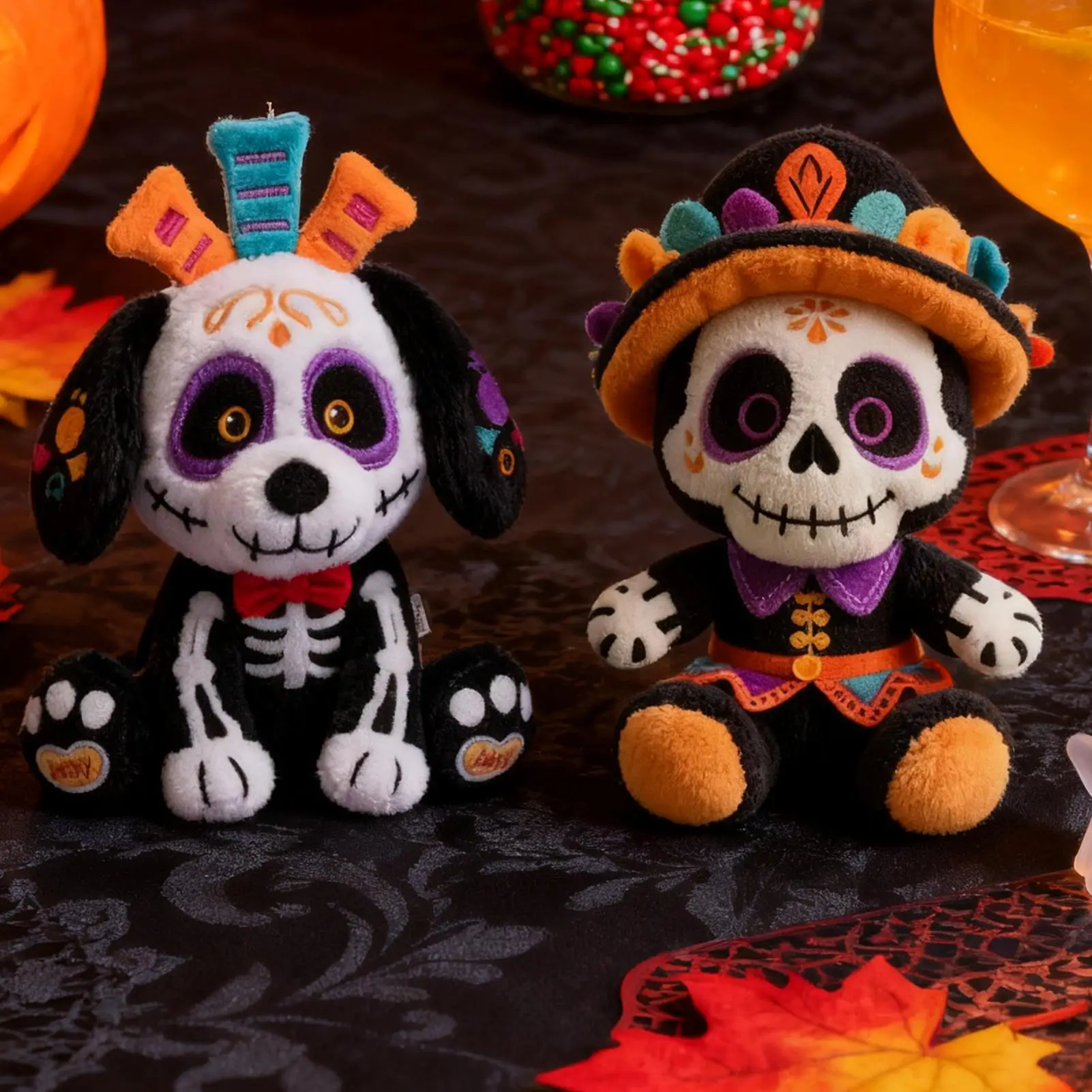 

Skeleton Plush Toy Skull Stuffed Animal Doll Cute Home Bedroom Decoration for Kids Adults Halloween Christmas Gifts Party Favors