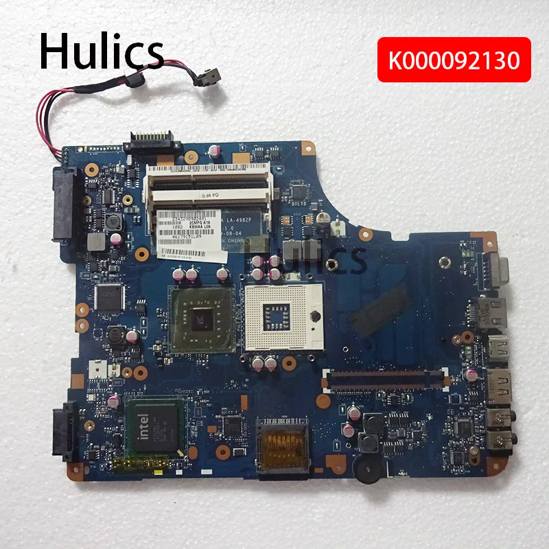 

Hulics Used For Toshiba L500 Laptop Motherboard K000092130 KSWAA LA-4982P GL40 DDR3 MB