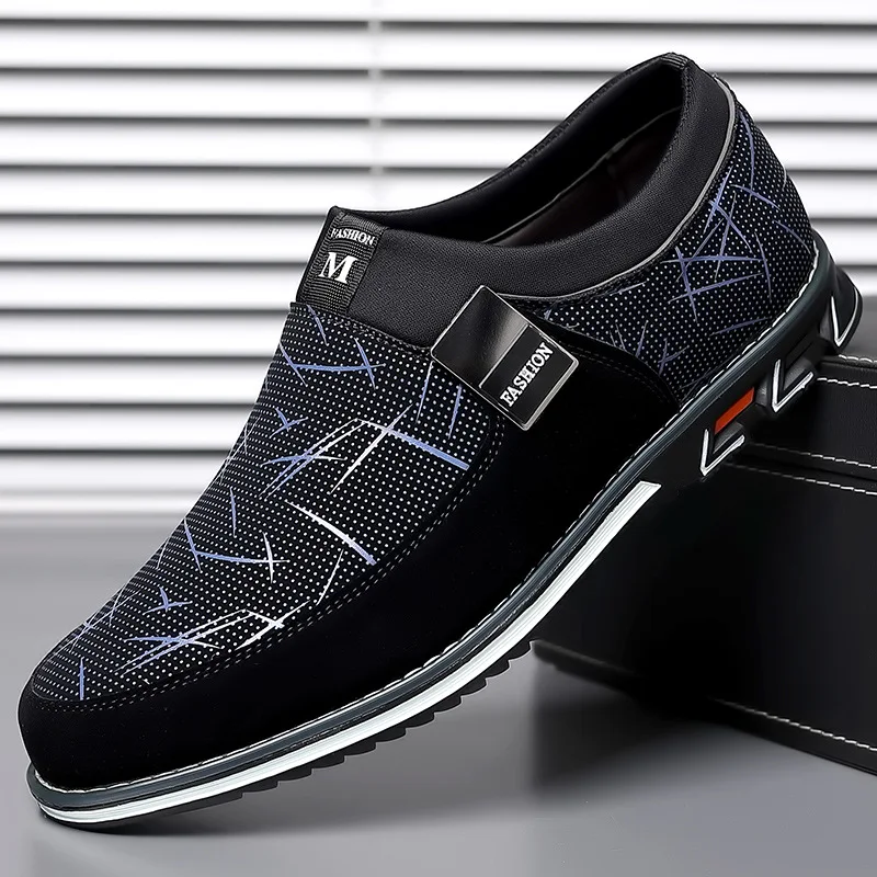 Men's Formal Shoes Cowhide Leather Shoes Banquet Professional Men's Comfortable Low Top British Casual Shoes Large Size Shoes