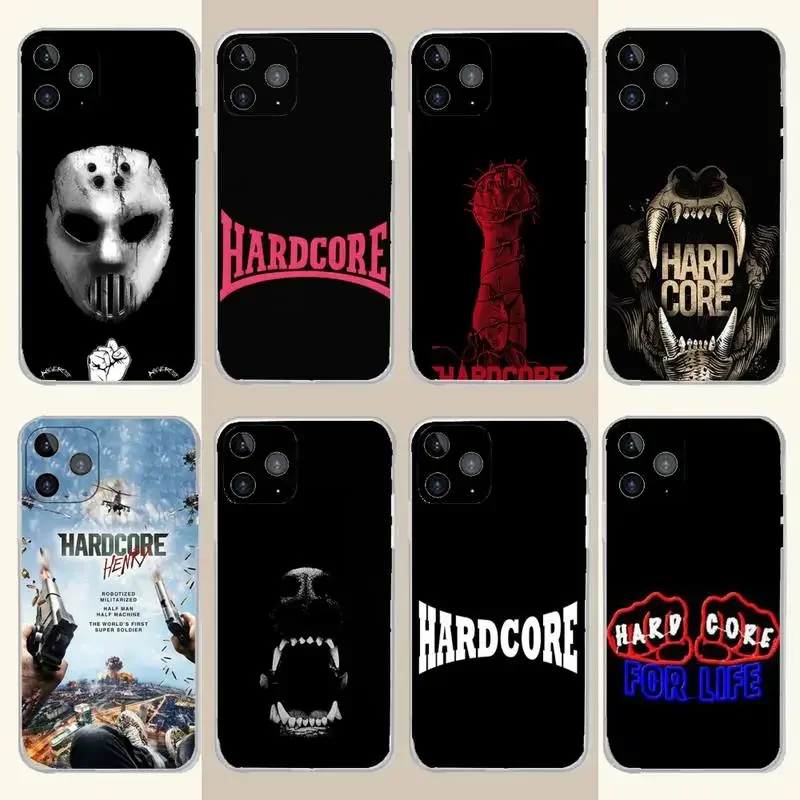 Film Hardcore Henry Phone Case For iPhone 15,14,13,12,11 Plus,Pro,Max,XR,XS,X,7,8 Plus,SE,Mini Transparent Silicone Soft