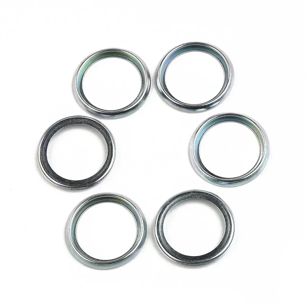 6pcs Oil Drain Plug Crush Washer Gasket Set 16mm For Crossre 2011-18 For Oil Drain Plug Gasket Sump Plug Auto Oil Pan Gaskets