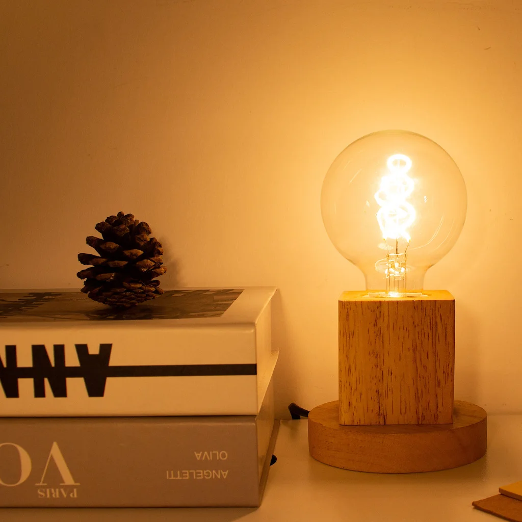 G80 Spiral Filament Edison LED Globe Bulb E27 4W 2700K