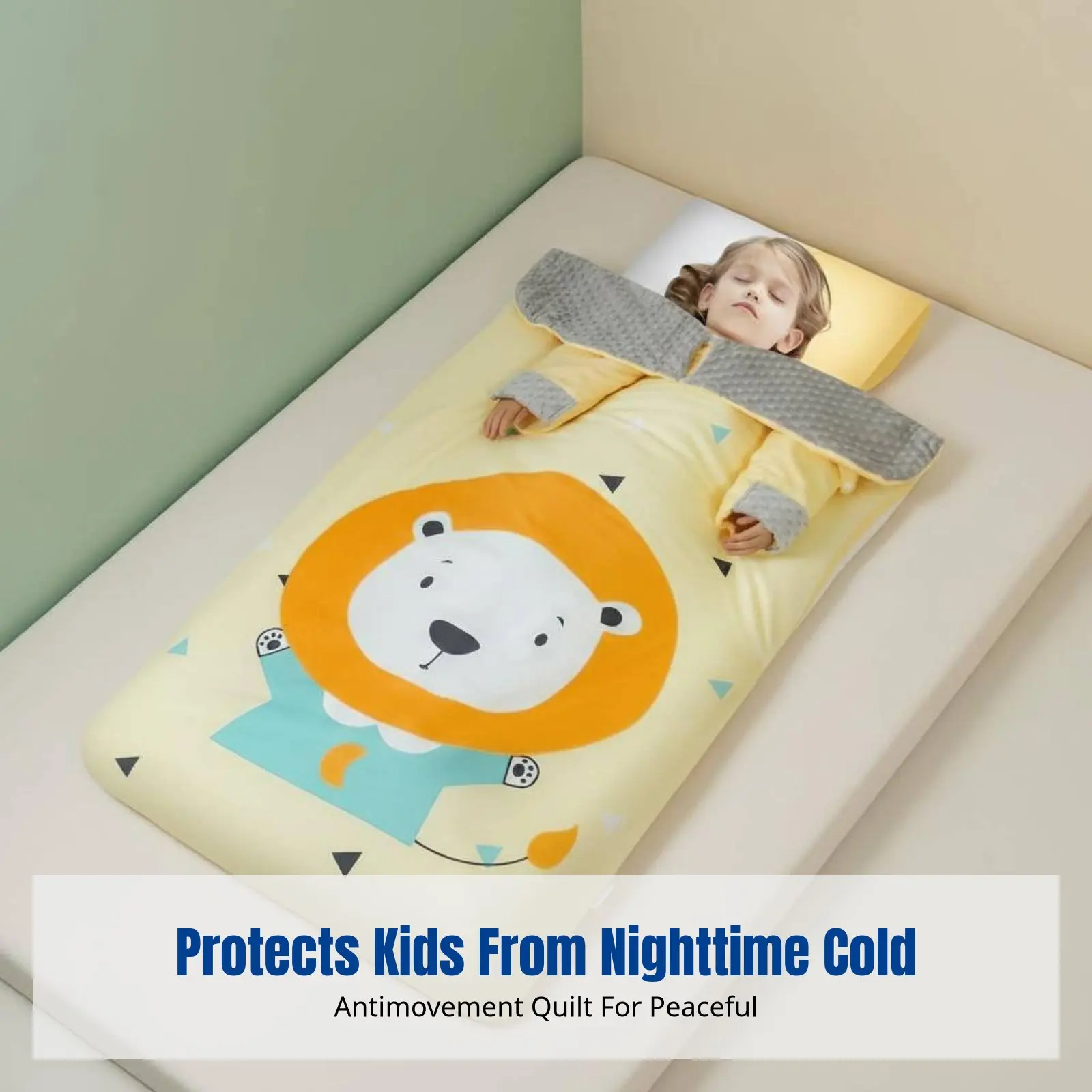 kids-sleeping-bag-anti-kick-blanket-thickened-constant-temperature-autumn-winter-cartoon-design-removable-sleeves