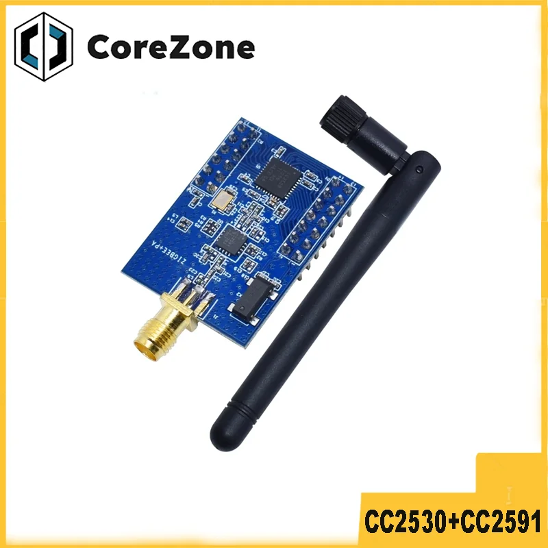 ZigBee module wireless PA power amplifier development board SMA antenna CC2530+CC2591