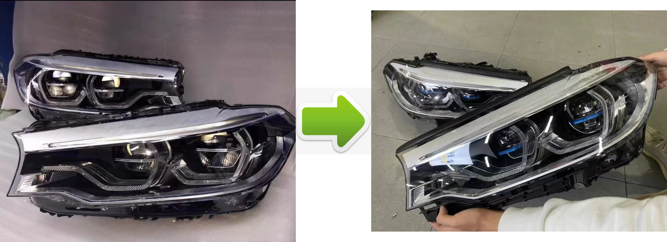 Headlight For BMW G30 2018-2020 LED DRL Upgrade Laser AFS Adaptive G38 Headlights Car Accessories 5 Series Light ﻿