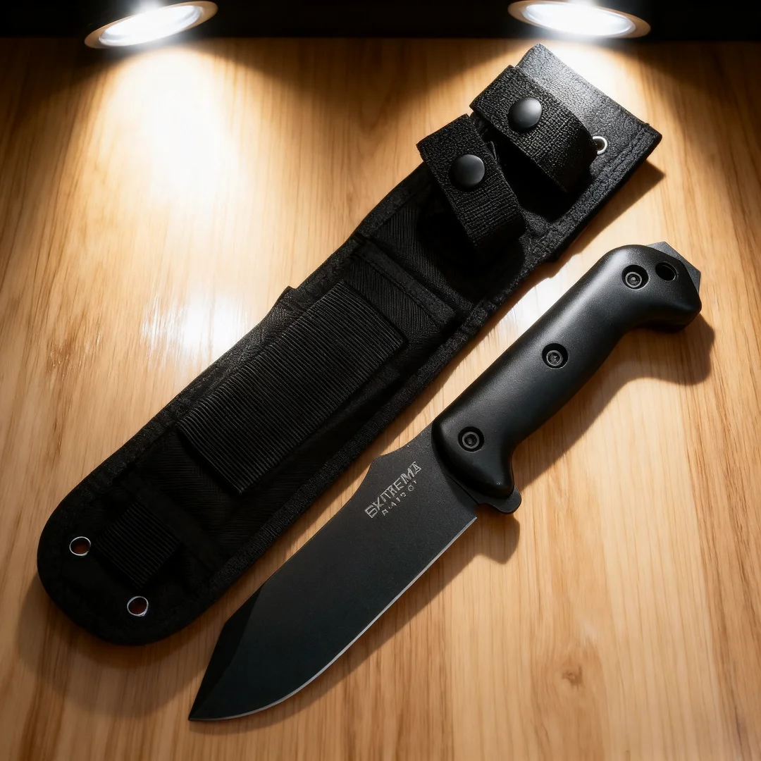 

BK9 - Camping Jungle Obstacle Clearance Knife, 1095 High Carbon Steel Outdoor Knife, Adventure Emergency Tool
