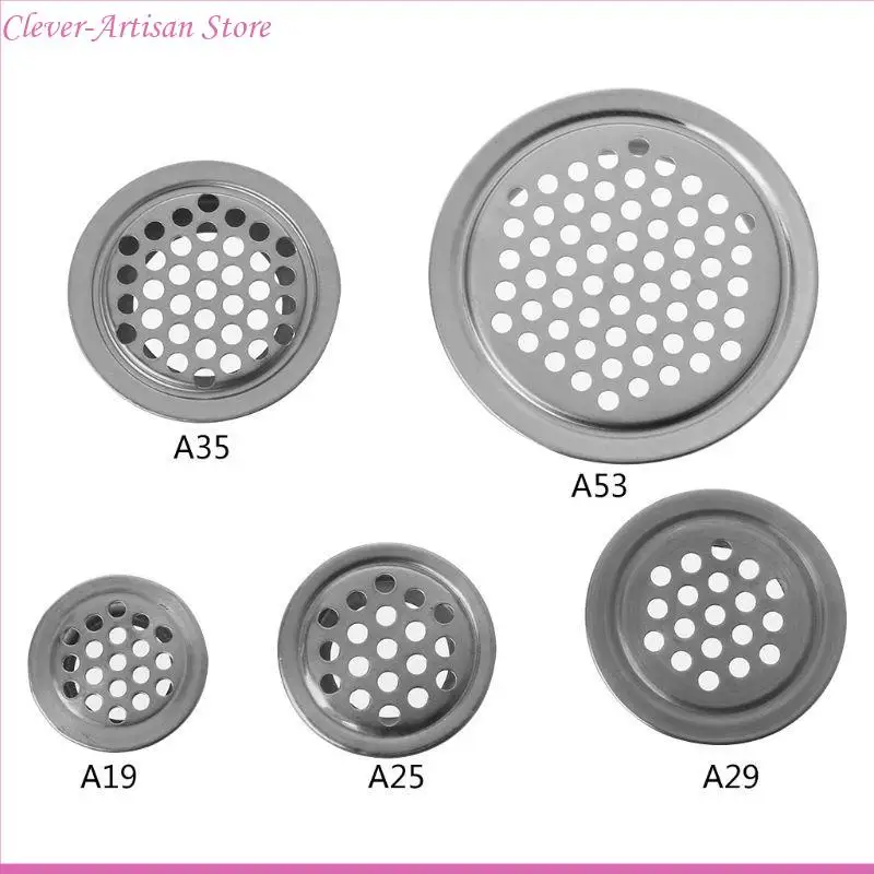 E06B Stainless Steel Air Ventilasi Lubang Ventilasi Louver Lubang Mesh Berbentuk Bulat