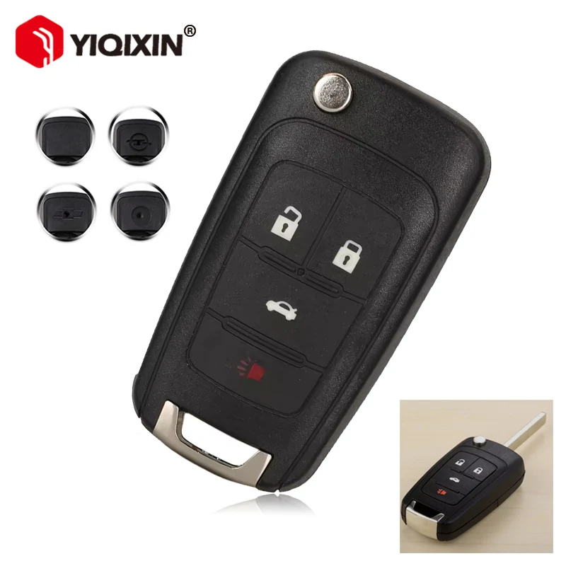 

Flip Folding Remote Car Key Shell Case For Chevrolet Cruze Spark Lova Sail Aveo Cruze Epica Replac Camaro Impala Trax Orlando