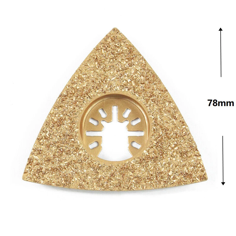 1pc Oscillating Multitool Triangular Carbide Saw Blades Professional Triangle Saw Blade Rasp Blade Grout Removal For Ceramic