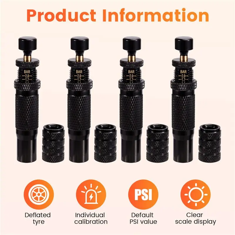 Customer Favorite Automatic Tire Deflator,10-30 PSI/0.7-2 BAR Adjustable Tire Deflator Kit,Air Down Tire Deflators Offroad Acces