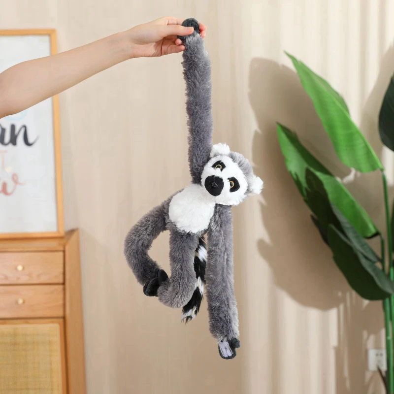 35cm Lovely Long Arm Punch Monkey Suspension Plush Toys Creative Simulation Suspended Sloth Orangutan Lemur Plushie Pillow Dolls