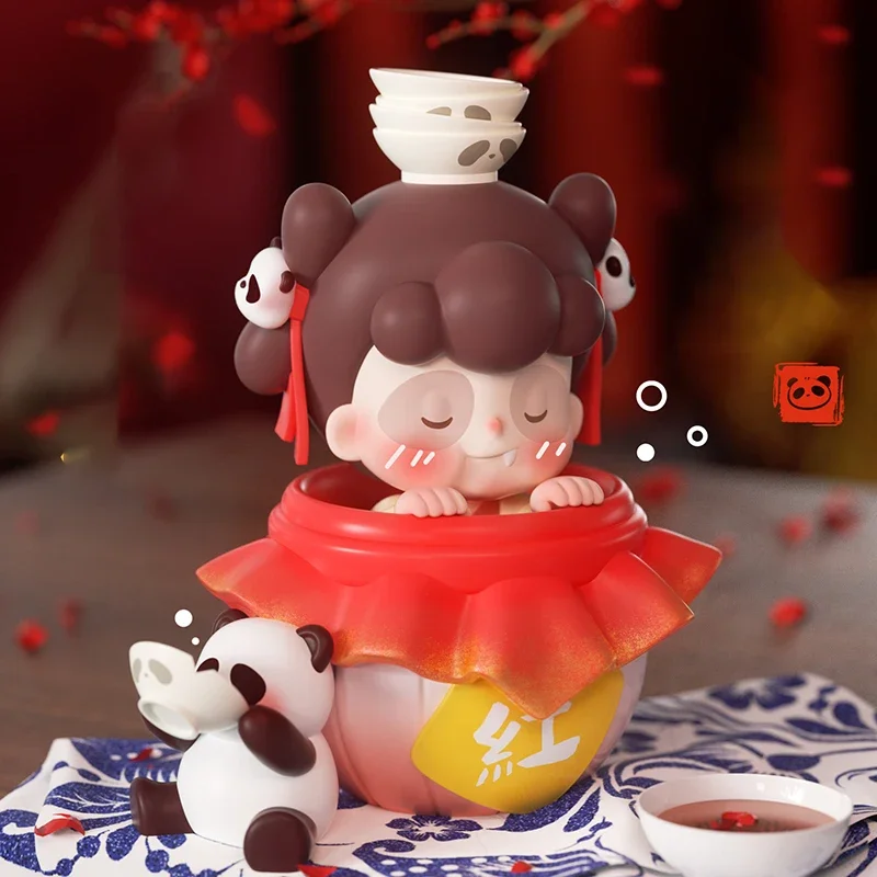 Pancy Panda Sister Chinese Little Masters Series Blind Box Toys Mystery Box Original Figure Guess Bag Cute Doll Kawaii Model