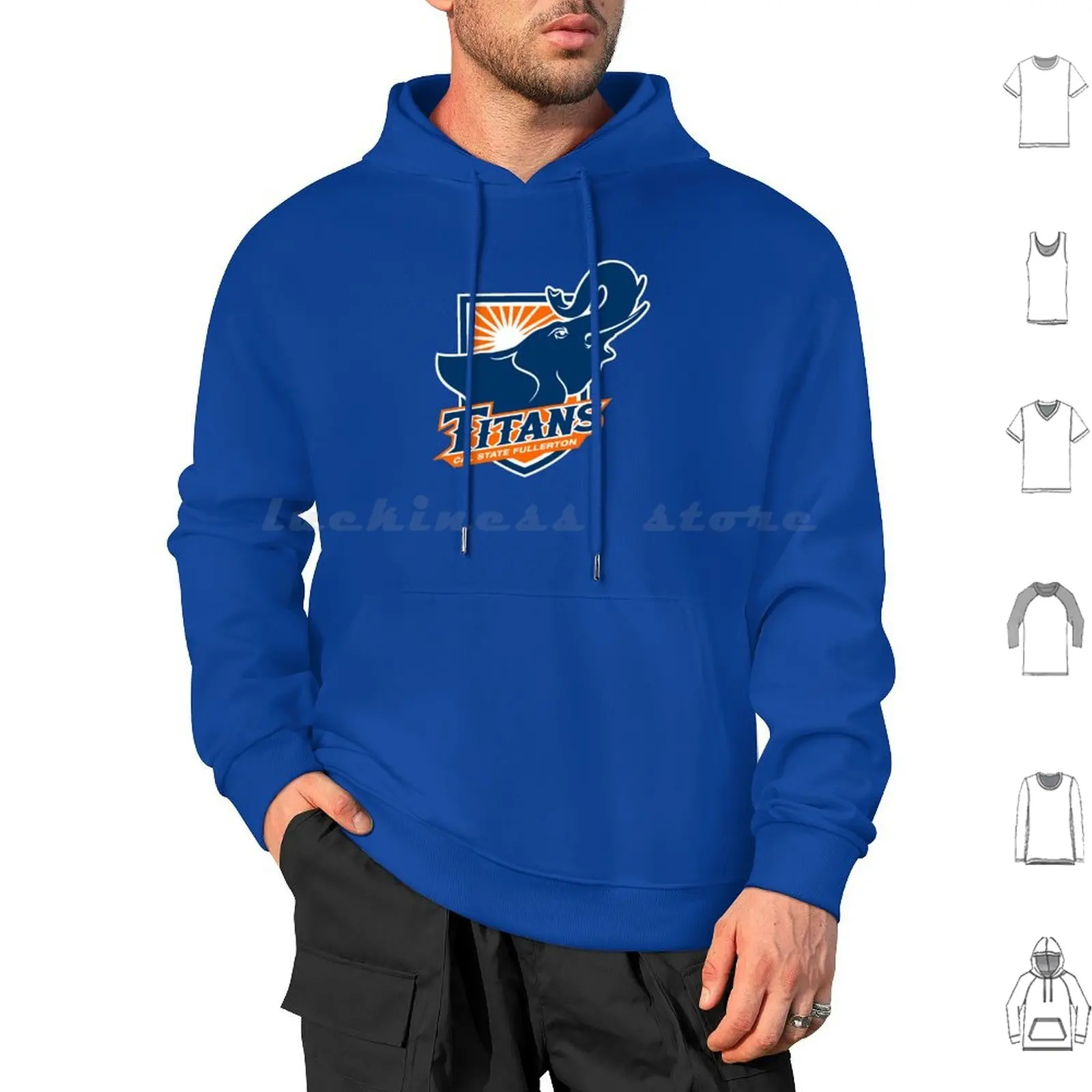 Cal State Fullerton Titans Hoodies Long Sleeve Cal State Fullerton Titans Sport Game League Athletic University